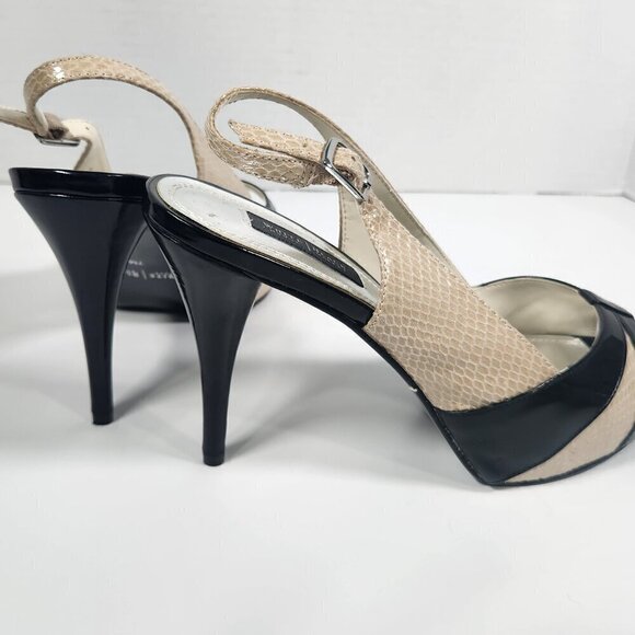 WHBM | Camdyn Slingback Platform Open Toe Heels Size 7 - Picture 2 of 5